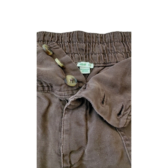 Aerie High Waist Brown Shorts - Picture 3 of 5